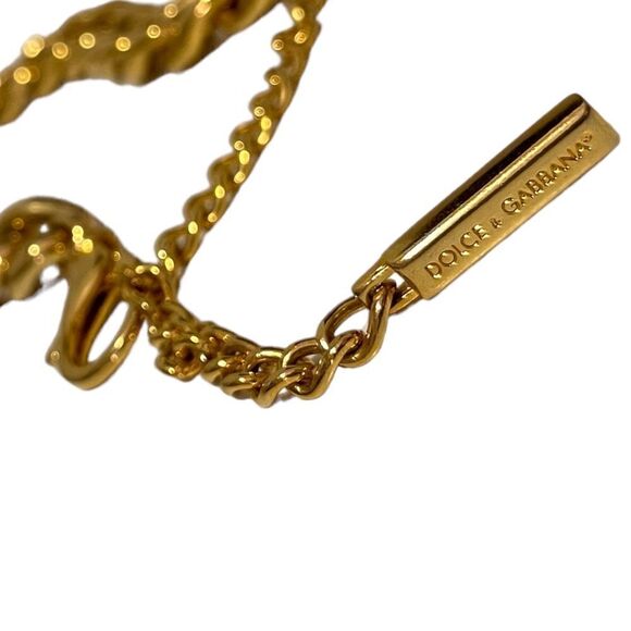 DOLCE & GABBANA Gold-Tone Miami Cuban Chain Belt  |Size: 39”| - Picture 5 of 10